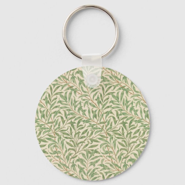 William Morris Pilträd Gård Blomma Klassiker Nyckelring (Framsida)