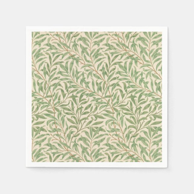 William Morris Pilträd Gård Blomma Klassiker Pappersservett (Framsidan)