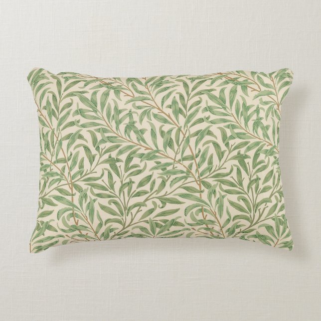 William Morris Pilträd Gård Blomma Klassiker Prydnadskudde (Framsidan)