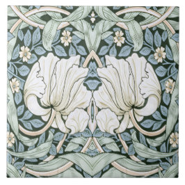 William Morris Pimpernel Blått invecklat mönster Kakelplatta
