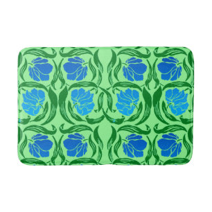 William Morris Pimpernel, blått & limefruktgrönt Badrumsmatta