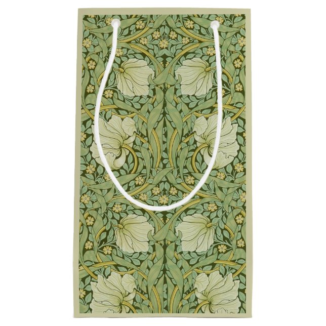 William Morris Pimpernel Blommig Blå Tapet (Framsidan)