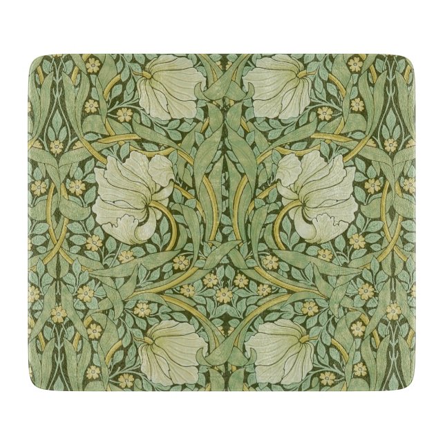 William Morris Pimpernel Blommig Blå Tapet (Framsidan)