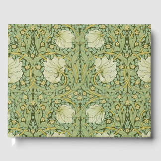 William Morris Pimpernel Blommig Blå Tapet Gästböcker