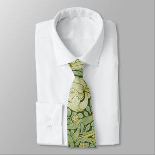 William Morris Pimpernel Blommig Blå Tapet Slips
