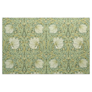 William Morris Pimpernel Blommig Blå Tapet Tyg