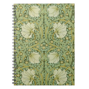 William Morris Pimpernel Blommigt Blue Tapet Anteckningsbok