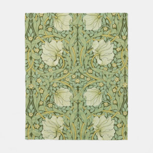 William Morris Pimpernel Blommigt Blue Tapet Fleecefilt