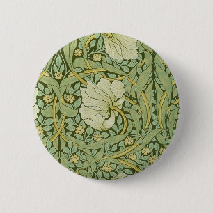 William Morris Pimpernel Blommigt Blue Tapet Knapp