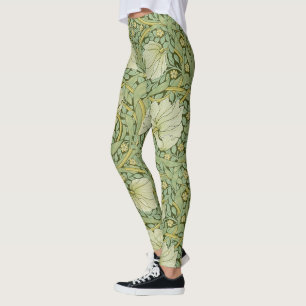 William Morris Pimpernel Blommigt Blue Tapet Leggings