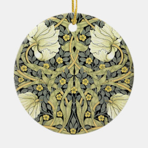 William Morris Pimpernel Blommigt Tapet Julgransprydnad Keramik