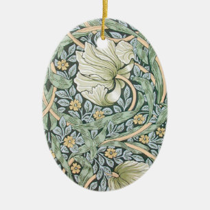 William Morris Pimpernel Blommigt Tapet Julgransprydnad Keramik