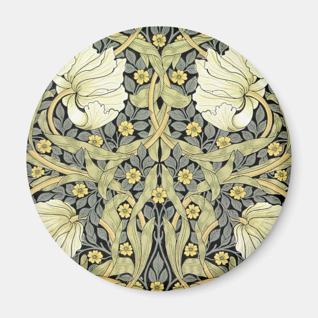 William Morris Pimpernel Blommigt Tapet Magnet (Framsidan)