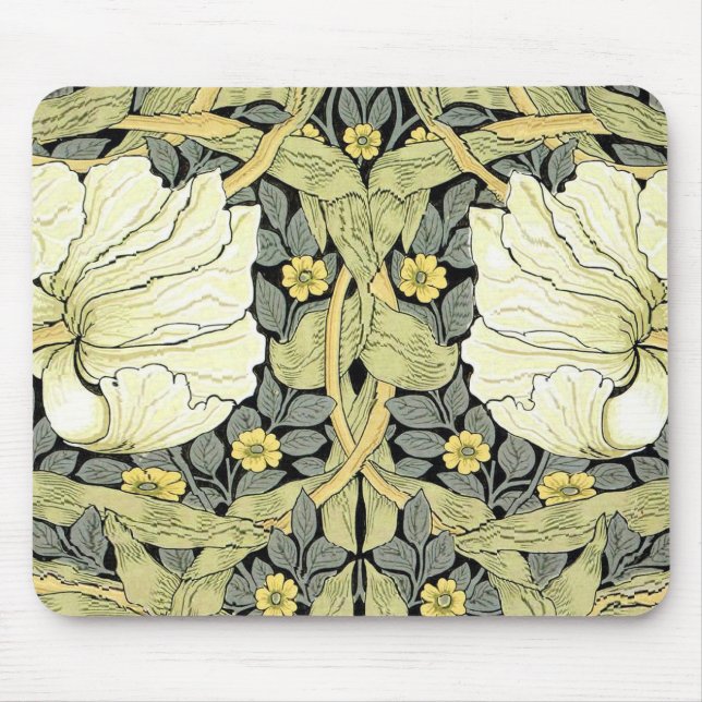 William Morris Pimpernel Blommigt Tapet Musmatta (Framsidan)