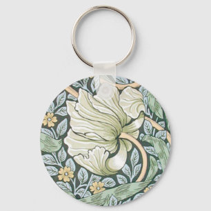 William Morris Pimpernel Blommigt Tapet Nyckelring