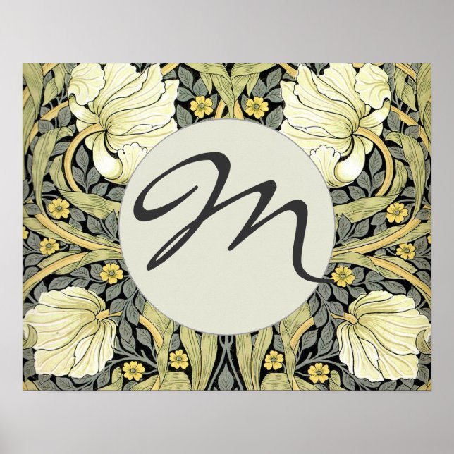 William Morris Pimpernel Blommigt Tapet Poster (Framsidan)