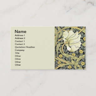 William Morris Pimpernel Blommigt Tapet Visitkort