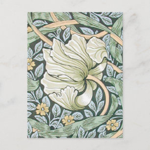 William Morris Pimpernel Blommigt Tapet Vykort