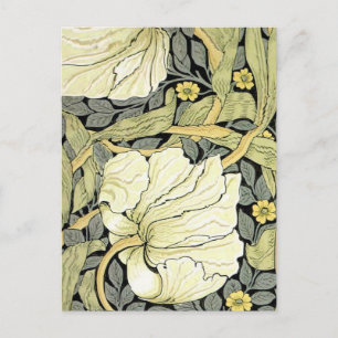 William Morris Pimpernel Blommigt Tapet Vykort