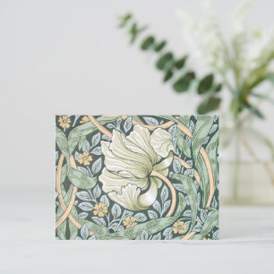 William Morris Pimpernel Blommigt Tapet Vykort