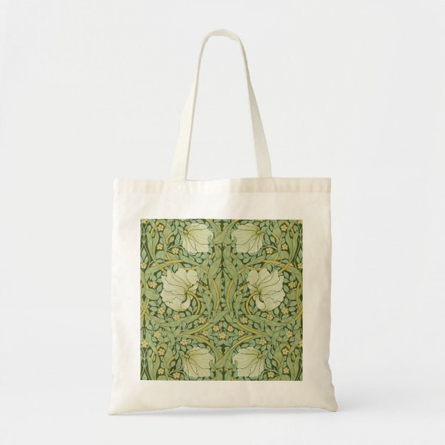 William Morris Pimpernel Blommönstrat Blått Tapet Tygkasse (Framsidan)