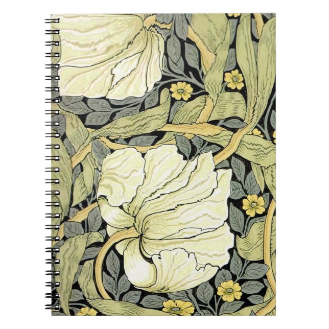 William Morris Pimpernel Blomstertapet Anteckningsbok (Framsidan)