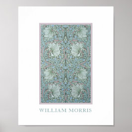 William Morris - Pimpernel: Blue & Grönt Blommigt Poster