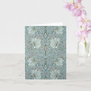 William Morris - Pimpernel: Blue & Grönt Flowers Kort