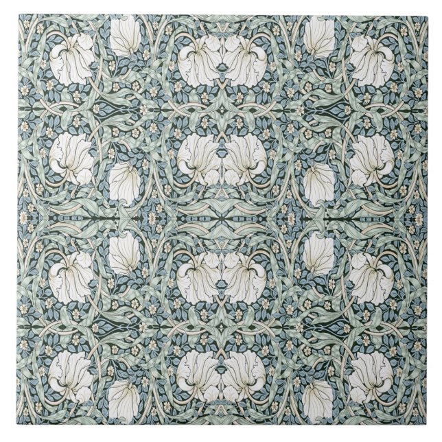 William Morris Pimpernel Blue Kakelplatta (Framsidan)