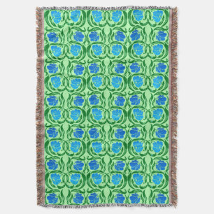 William Morris Pimpernel, Blue & Lime Green Filt