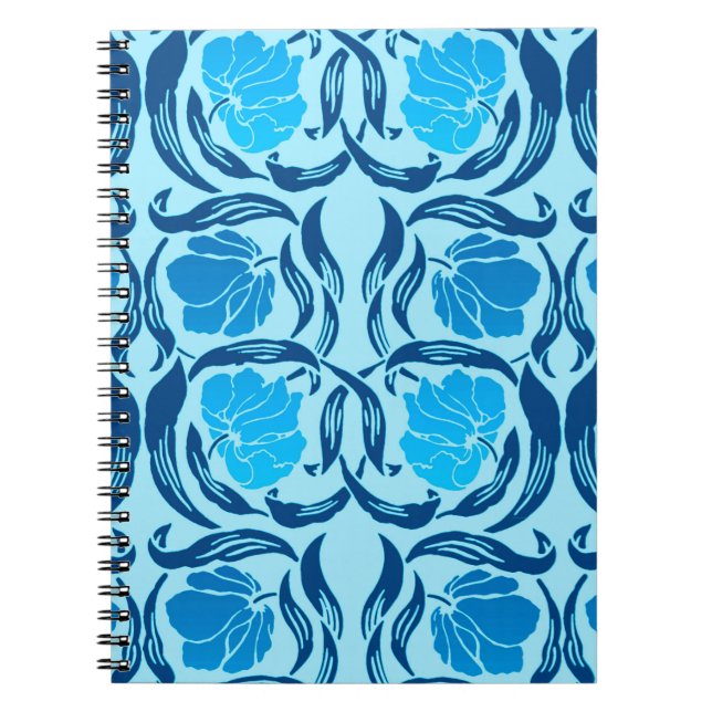 William Morris Pimpernel, Denim & Light Blue Anteckningsbok (Framsidan)