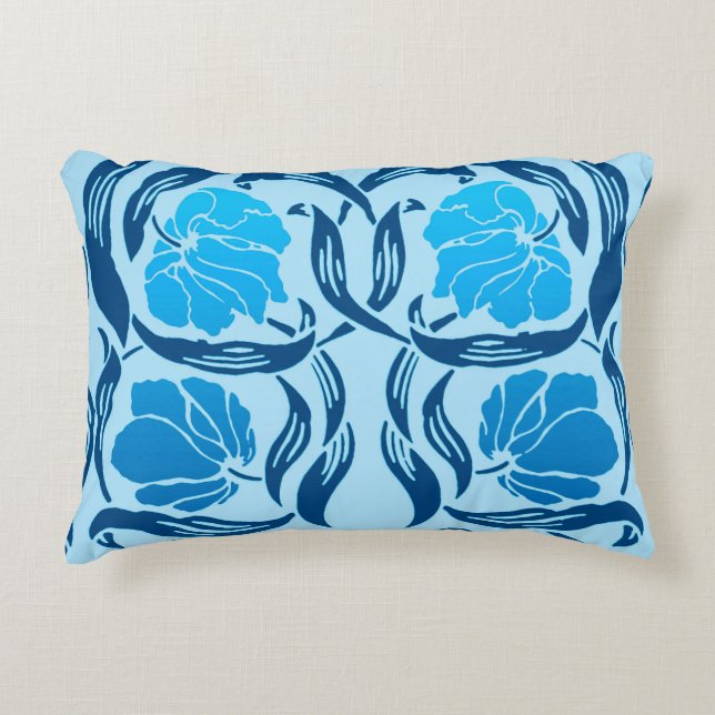 William Morris Pimpernel, Denim & Light Blue Prydnadskudde (Framsidan)