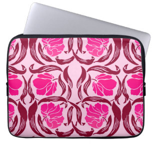 William Morris Pimpernel, Fuchsia och Ljus rosa Laptop Sleeve