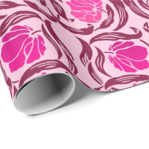 William Morris Pimpernel, Fuchsia & tänder - roso Presentpapper
