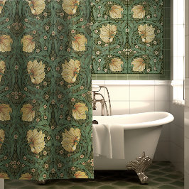 William Morris Pimpernel Grönt Art nouveau Blommig