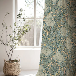 William Morris Pimpernel Grönt Beige Blommigt