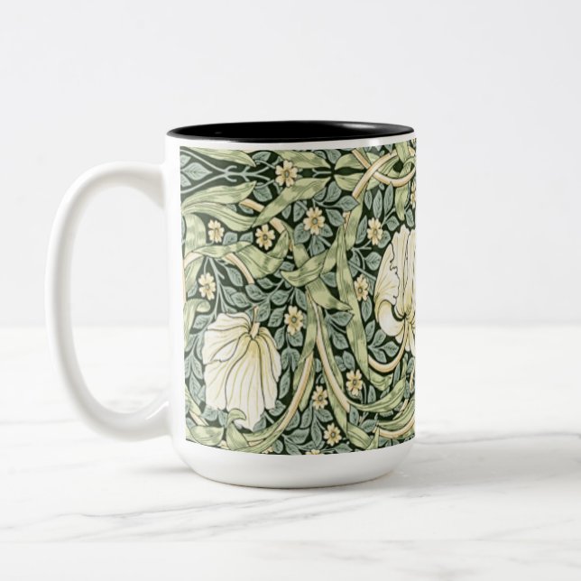 William Morris Pimpernel Grönt Två-Tonad Mugg (Vänster)