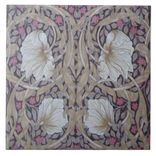 William Morris Pimpernel Matchande upprepad design Kakelplatta