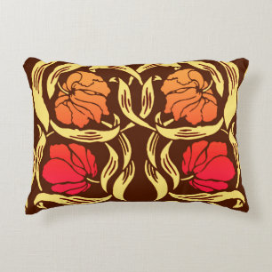 William Morris Pimpernel, Rust Orange och Brown Prydnadskudde