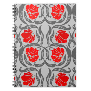 William Morris Pimpernel, Silver Grått och Red Anteckningsbok