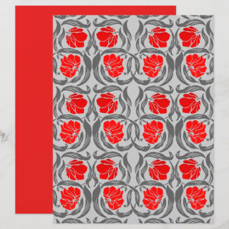 William Morris Pimpernel, Silvergrå och röd