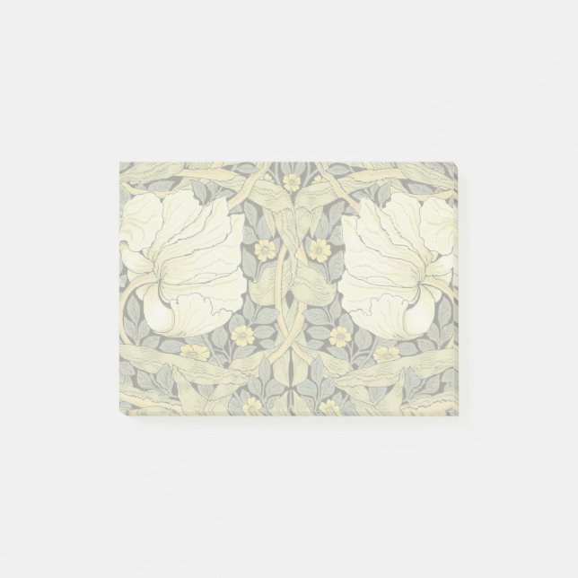 William Morris Pimpernel Tulpaner Botanisk Konst Post-it Block (Framsida)