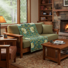 William Morris Pimpernel Uppdrag Stil Fleecefilt