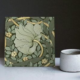 William Morris Pimpernel Vintage Mönster Ceramic T Kakelplatta