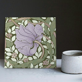 William Morris Pimpernel Vintage Mönster Ceramic T Kakelplatta