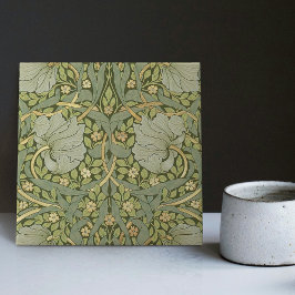 William Morris Pimpernel Vintage Mönster Ceramic T Kakelplatta
