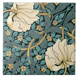 William Morris Pimpernel Vintage Mönster Ceramic T Kakelplatta