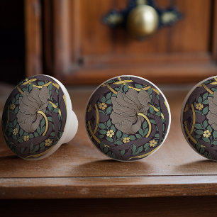 William Morris Pimpernel Vintage Mönster Keramik K Knopp