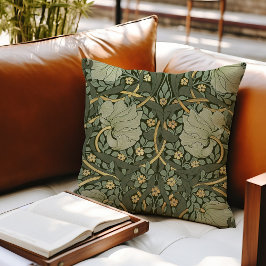 William Morris Pimpernel Vintage Mönster Throw Pil Kudde