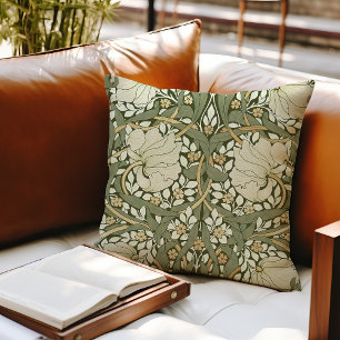 William Morris Pimpernel Vintage Mönster Throw Pil Kudde